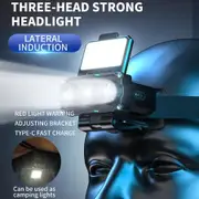 Infrared Sensor LED Headlight Powerful Headlamp IPX4 Waterproof,180 Degree Angle For Fishing,Outdoors,Camping