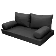 |COVER ONLY| Style2 Queen Knife Edge Daybed Mattress Bolster Pillow Covers AD003