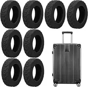 [Generic] Luggage Wheel Covers,Waterproof Suitcase Wheel Cover - 8X Carry On Luggage Wheels Protector Cover, Suitcase Wheels Chair Protective Covers