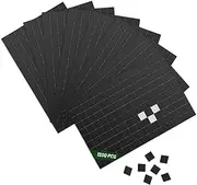 Pack of 1200 Magnetic Plates, Self-Adhesive Squares, 1 x 1 cm, Flat Magnets with Self-Adhesive Backing, Magnetic Film, Self-Adhesive for Photos, Crafts, Posters, Fridge and Whiteboard