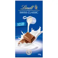在飛比找momo購物網優惠-【Lindt 瑞士蓮】經典牛奶巧克力 100g(牛奶巧克力)