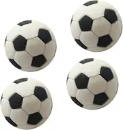 Generic 4pcs Mini Football Footballs Soccer Foosball Mini Pool Table Sponge Football Hover Football Boll Football Ball Ornaments Mini House Ball Decors Desktop Mini House Ball Rubber