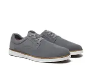 AUSTRALIAN SHEPHERD® Men Sheepskin Wool Lace Up Casual Shoes William - Grey / AU Ladies 14 / AU Men 12 / EU 45