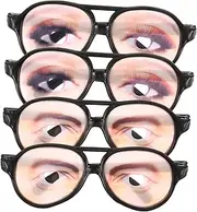 [GAROZATION] 4pcs Funny Glasses Props Glasses Novelty Party Glasses Cartoon Glasses Party Game Props Glasses Props Eyeglasses Funny Party Festival Glasses Costume Eyeglasses Novelty Eyeglasses