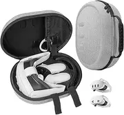 iXTRA Hard Shell Bag Carrying Case Compatible with Oculus/Meta Quest 3/3S VR Gaming Headset and Touch Controllers Portable Protection for Carrying During Travel (Not Fit for Official Elite Strap)
