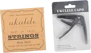 Yardwe 1Set Strings Durable Guitar Strings with Practical Capo Accessory Classical Guitar String for Easy Replacement and Sound
