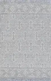 Marco Contemporary Light Grey Wool Rug