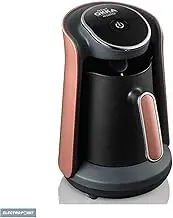 Arzum Okka Turkish Coffee Maker, Compact, Overflow Protection Sensor, Easy to Clean, Energy Efficient Performance, Perfect for Traditional Coffee Lovers, 4 Sides, Pink
