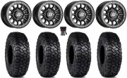 Sedona Sano Bdlk 15x6 Wheels Bk 30" Intersect Tires Polaris RZR Turbo S / RS1