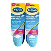2 Pairs Dr. Scholl’s Float-On-Air Foam Insoles ~ Women 6-10 ~ NEW