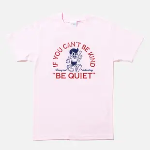 Be Quiet 中性短袖T恤 7色 不友善給我安靜りがわ惦惦潮T中指趣味班服團體服社團活動寬鬆上衣男裝女裝禮物