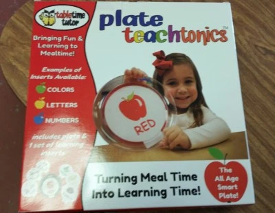 Table Time Tutor Plate Teachtonics for Colors, Letters and Numbers