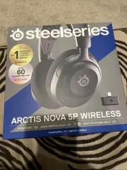 SteelSeries Arctis Nova 5P Gaming Wireless Headset PS5 Switch PC Black Boom Mics