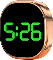 Car Dashboard Digital Clock | Waterproof Touch-Activated Śtick-on Clock with Clear LCD Time Display | Compact Dashboard and Air Vent Clock for Car, Truck, Vehicle Interior Use