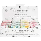 LOT OF 24 x 50 grams SOAPS VIA MERCATO IN DISPLAY, SPRING FLOWERS FREE SHIPPING