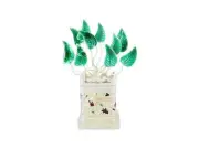 Silver Plated Tulsi Plant Worship Plant For Pooja/Worship and Gifting Big