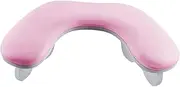 koolsoo PU Leather U Shape Arm Rest, PU Leather Nail Hand Rest, Professional, Manicure Armrest for Table, Nails Tech, Personal, Pink