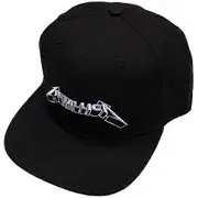 Metallica 3D Logo Snapback Cap Black One Size