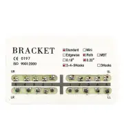 200 Packs Dental Orthodontic Brace Bracket Stent Standard Roth 022 Hooks 3 4 5