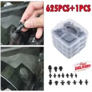 625pcs Plastic Rivets Fastener Car Fender Bumper Door Push Pin Clip Remover Tool (for: Porsche)