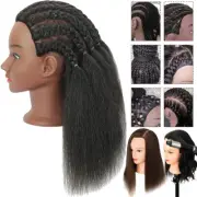 Mannequin Head with 100% Human Hair Manikin Hairdresser Practice Styling Head US