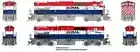 RAPIDO HO MLW M420 MOTHER + SLUG SET BC RAILWAY DC/SILENT #644 +684 PN 33033