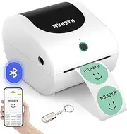 MUNBYN Shipping Label Printer 411B, 4x6 Bluetooth Thermal Label Printer for Shipping Packages or Small Business, Compatible with iPhone, Android, iPad, Windows, macOS, Supports Etsy, UPS, USPS