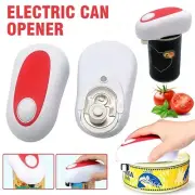 Electric Can Opener Automatic Bottle Lid Jar One Touch Smooth Felt Kitchen Tin