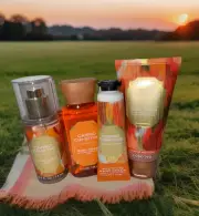 4 Piece CALYPSO CLEMENTINE Mist/ Cream/Shower Gel/Hand Cream- Travel Size Set