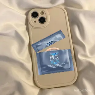 【限時特價💥】Durex创意苹果15Pro手机壳XR/X软壳iPhone14/13/12/11防摔7plus/8 HMG