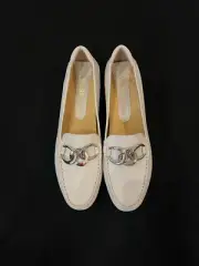 Vaneli White Bogota Loafers - Size 9.5 - Narrow - Never Worn