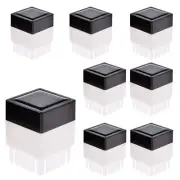 2" x 2" LED Fence Post Caps, Pack of 8 Solar Post Lights Warm Light Led Light...