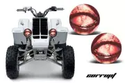 Headlight Eye Graphics Kit Decal For Yamaha Banshee 350 1987-2005 CORRUPT
