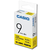 在飛比找momo購物網優惠-【CASIO 卡西歐】標籤機專用色帶-9mm黃底黑字(XR-