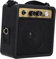 ETHZZLE Mini Electric Guitar Amp 5w Bass Guitar Amplifier High Fidelity Sound Versatile Connectivity Built-in Sound Effects