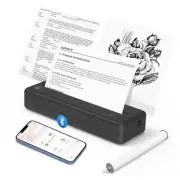 Portable Printer Wireless for Travel, xHPRT Bluetooth Inkless Black MT-810