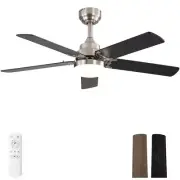 42'' Ceiling Fan 5 Blades Noiseless Dc Motor Remote Control w Led Light
