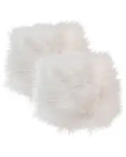 Natural Group Pack of 2 Icelandic Sheepskin Square Chair Pad