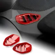 REAL HARD Carbon Fiber Red Air Outlet Side Defogger For Subaru BRZ GR86 21-2023 (for: Subaru)