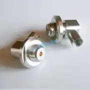 UHF female SO239 bulkhead Right Angle connector solder LMR400 RG8 RG213/214