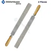 2 Farrier Rasp w/ Wooden Handle, Mini Hoof Rasp for Horse, Pigs, Goats, Calf ODM