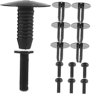 DRESSOOS 50pcs Auto Fastener Clips for Car Bumper Trim Panels Durable Push Clips for Multi Model Compatibility Reliable Retainer Fasteners for Vehicle Trim Repair