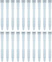 20 Pack Silicone Cable Ties Zip Tie 4.5 Inch Silicone Cord Organizer Reusable