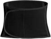 Waist Support Comfort Warm Belly Protector Kidney Belt Waist Warmer Waist Support Belt Lumbar Support(Black,Medium)