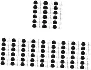[TEHAUX] 2 sets Backs Tie Bars Citation Badge Keepers Convenient Making Use Blank Clutch Insignia of Jewelry for DIY Professional Supply Uniform Service with Replacement Caps Backings