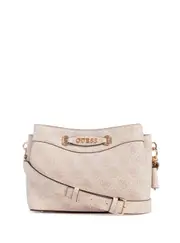 GUESS Women's Pink Logo Emera Mini Crossbody Bag