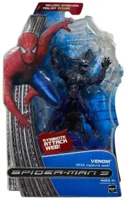 Spider-Man 3 Venom Symbiote Attack with Capture Web Action Figure NEW 2007