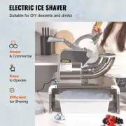 Electric Ice Shaver Machine 661lbs Per Hour Dual Blade Snow Cone Maker for