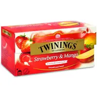 在飛比找樂天市場購物網優惠-【Twinings】唐寧茶 草莓芒果茶(2gx25入)【無咖