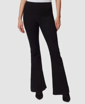 Jessica Simpson Women's Black Pull-On Flared-Leg Pants Jeans Size 31